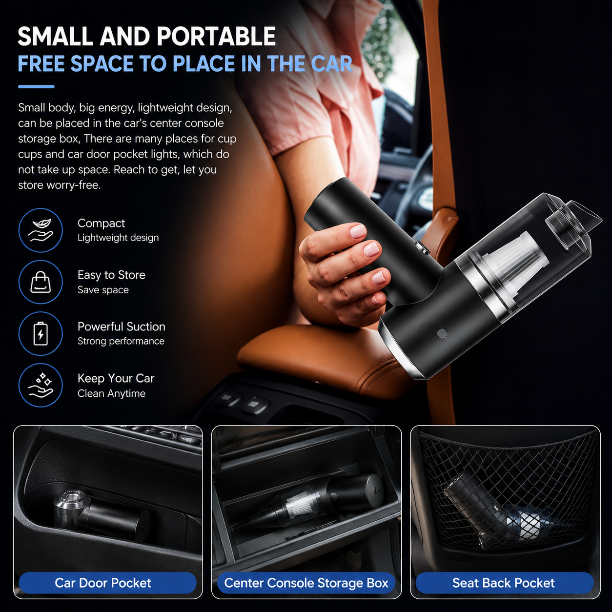 2 in 1 Vacuum Cleaner Dust Collection.