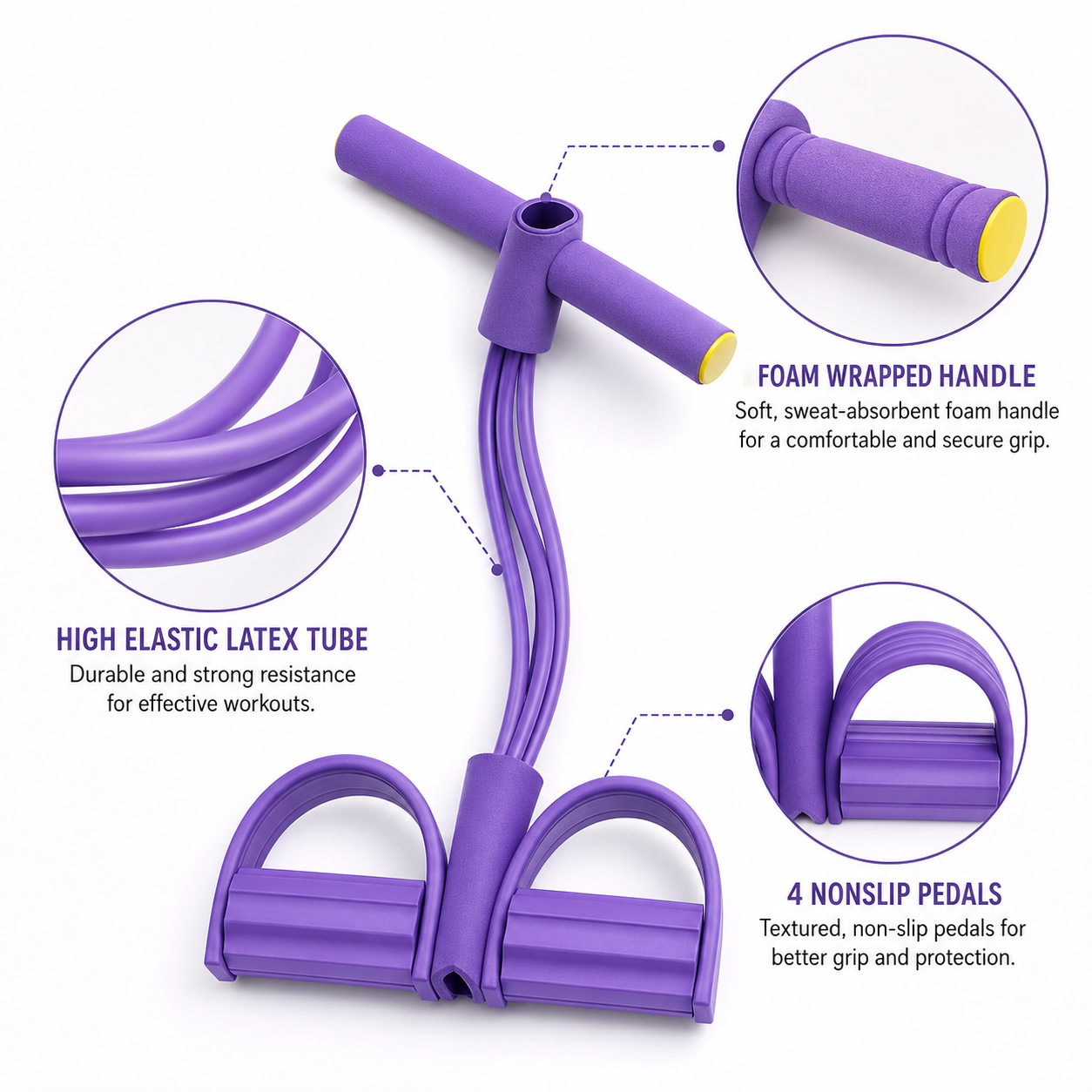 Multifunction Pedal Resistance Band