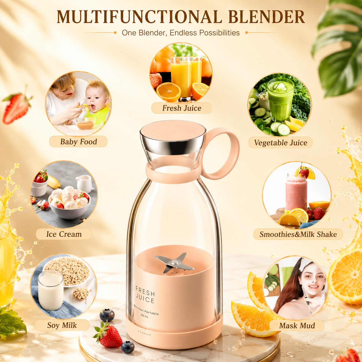 Traverl Portable Mini Juice Blender