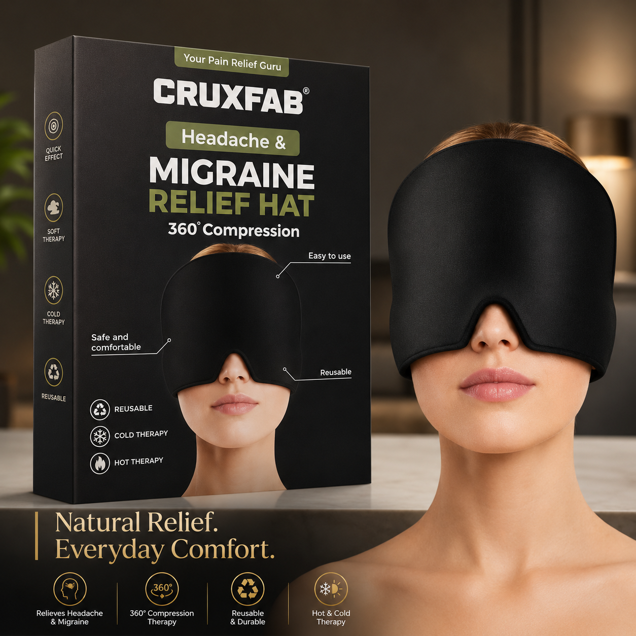 Migraine Relief Cap