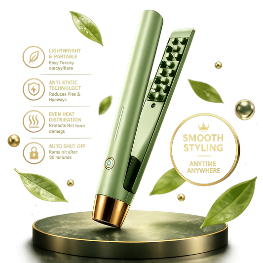 Portable Hair Straightener Curler Flat Curling Iron