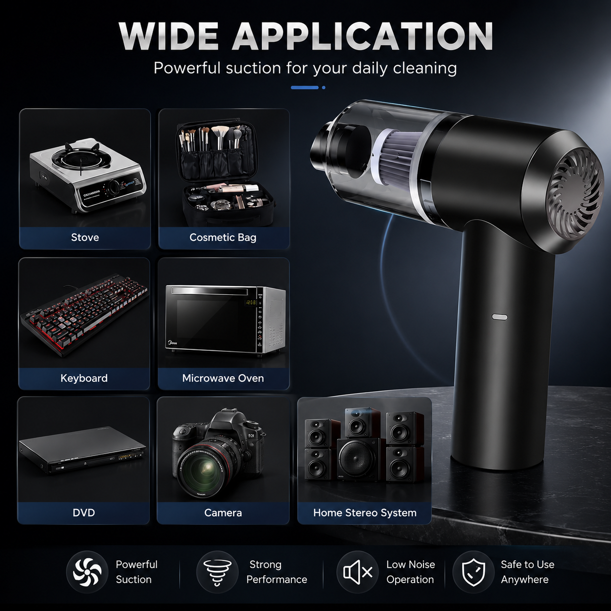 2 in 1 Vacuum Cleaner Dust Collection.